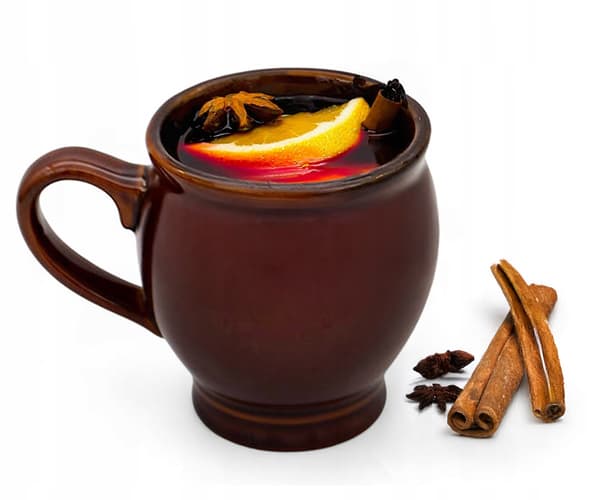 250 ml stengodsmugg för glögg, perfekt som present, BRUN