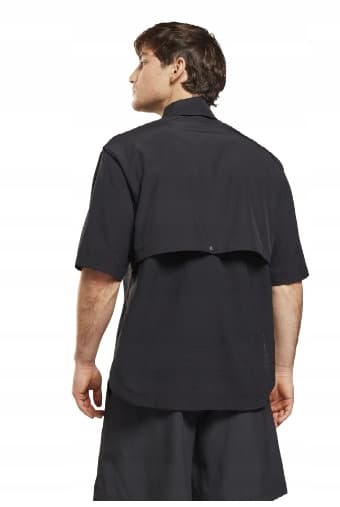 Reebok herrskjorta svart knappslå casual M