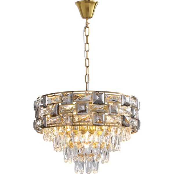 LUXURIA CHANDELIER 9 E14 GULD MILAGRO ML8895