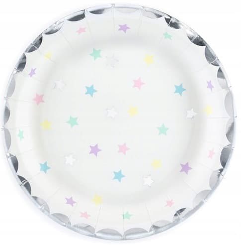 Yksisarvislautaset - Tähdet, 18 cm, 6 kpl.