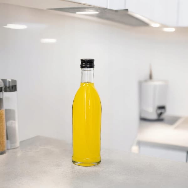 5x Iskra glasflaskor 250ml flaska för alkohol, juice, vin, likörer set