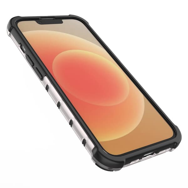 Honeycomb iPhone 14 Plus Hybrid Armored Case Transparent