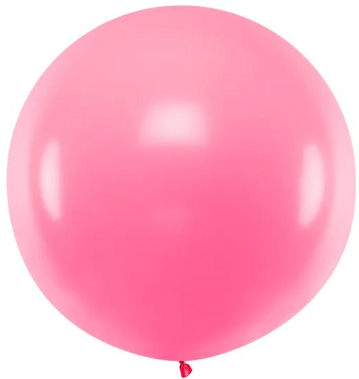 Kæmpe ballon 1 m pastelrosa 1 stk.