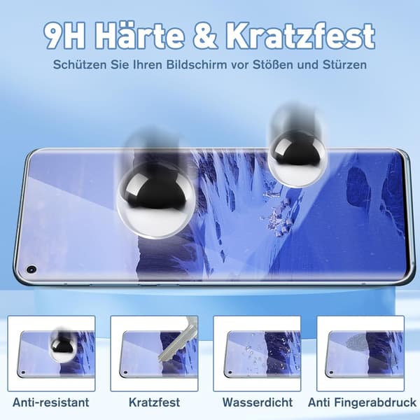 2x Hærdet glas til XIAOMI MI 10/MI 10 PRO, ridsefast 9H