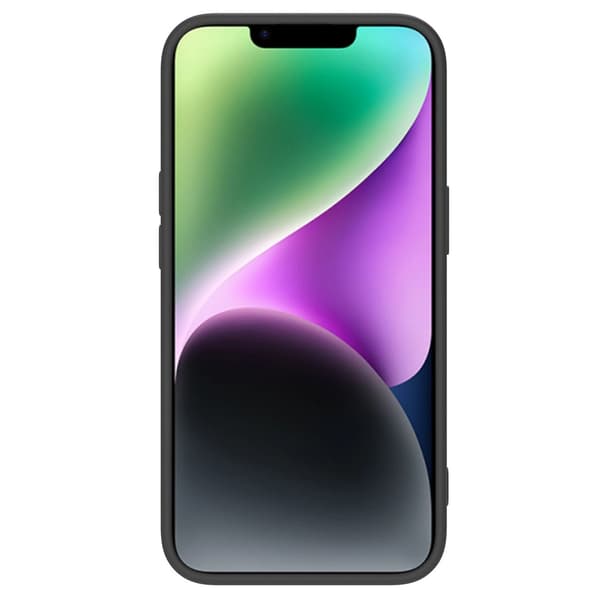 Nillkin CamShield Silky Silicone Case iPhone 14 Plus -kotelo kamerasuojalla, musta