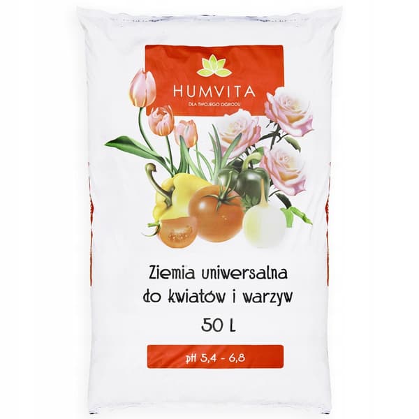 Universaljord 50L för blommor, grönsaker, prydnadsväxter, örter, frukter
