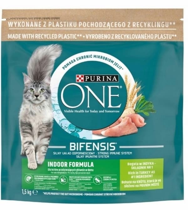 Purina ONE ADULT torrfoder för katter, blandade smaker, 2x1,5 kg