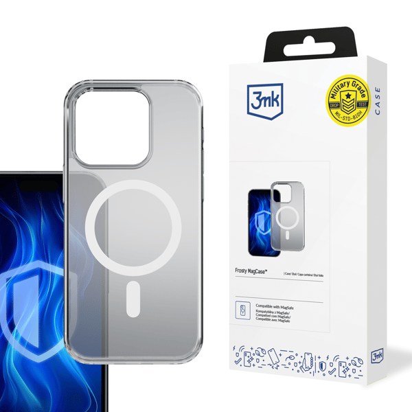 Apple iPhone 16 Pro - 3mk Frosty MagCase Hvid
