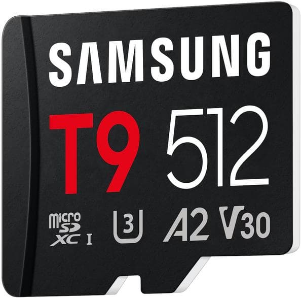 SAMSUNG T9 microSDXC UHS-I hukommelseskort 512GB sort