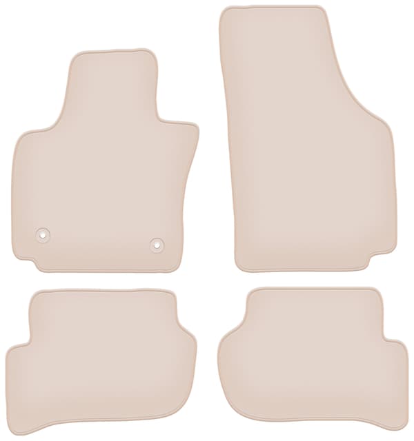 Bilmåtter PREMIUM beige til Seat Toledo III minivan 2004-2012