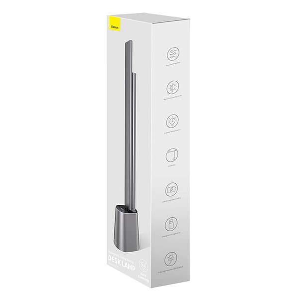 Baseus Smart Eye foldbar genopladelig skrivebordslampe (grå)