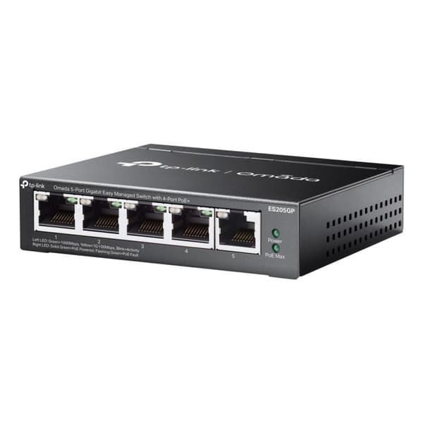 TP-Link ES205GP Omada Lätthanterad Switch, 5 PoE+ Portar