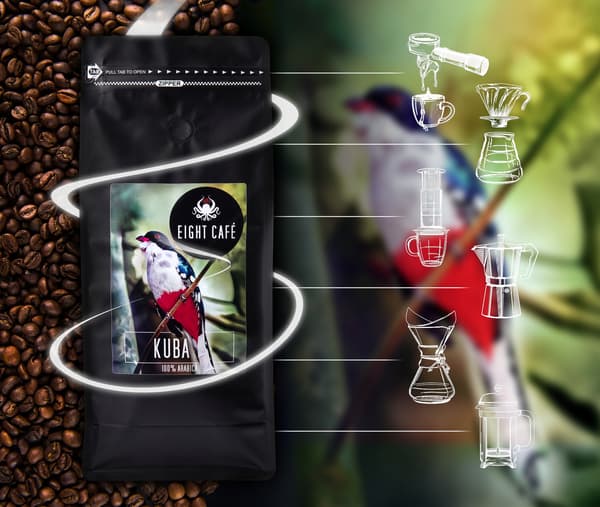 Nyrostat malet kaffe Arabica Kuba 500G