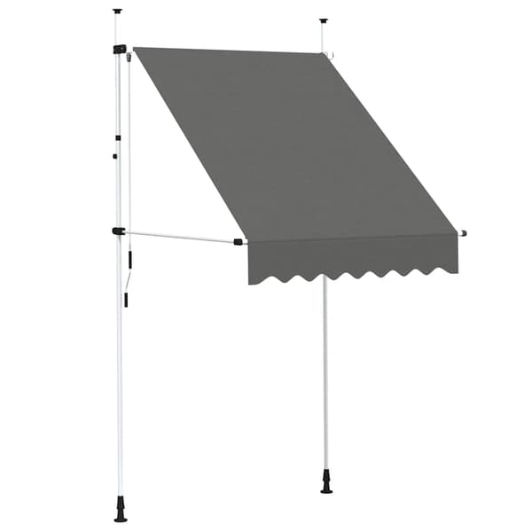 vidaXL manuel rullemarkise, 150 cm, antracit