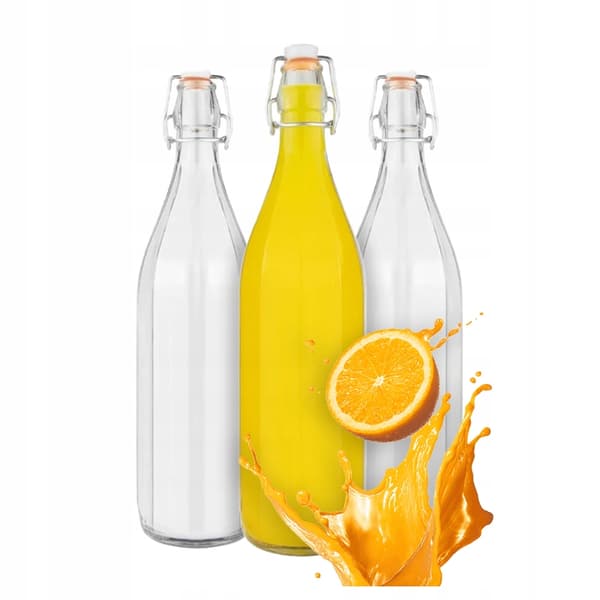 6x Costolata-flaskor 500 ml med mekaniskt kork glasflaskor 0,5 l