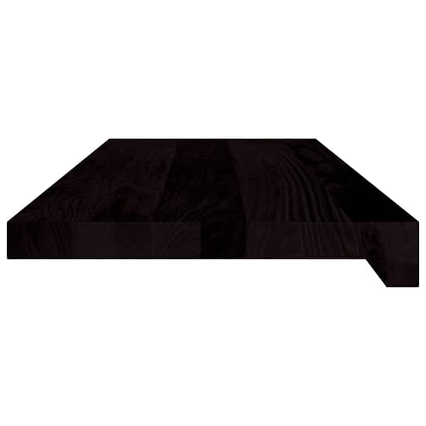 vidaXL trappetrin 2 stk. brun 70x30x2 cm massivt egetræ