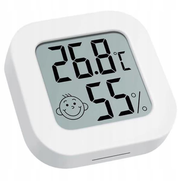 MINI VEJRSTATION TERMOMETER HYGROMETER RUMVEJRSENSOR BATTERI