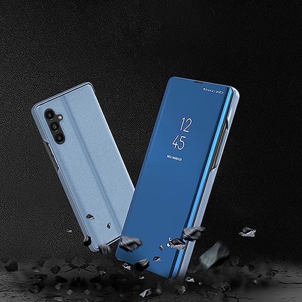 Clear View cover til Samsung Galaxy A14 med flap, sort