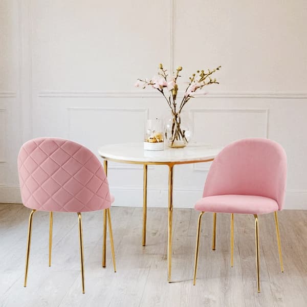 Fargo Gold Velvet Pink -tuoli