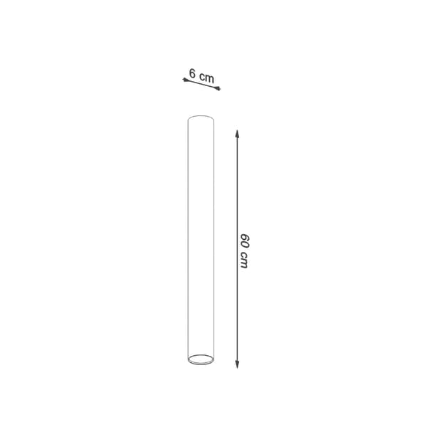 Loftlampe Lagos 1 GU10 sort Sollux SL.1003