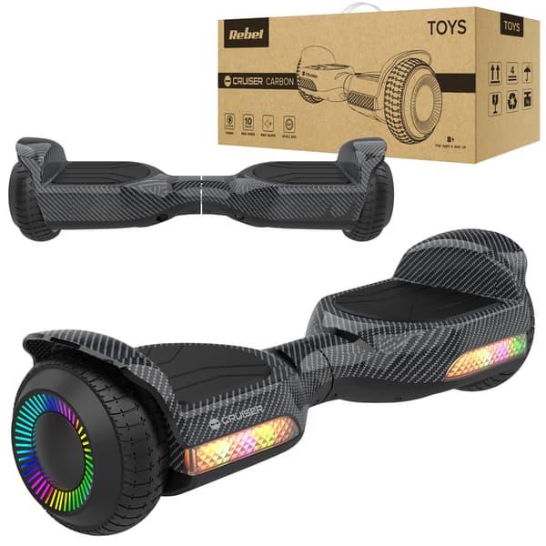 Elektrisk hoverboard 6,5" LED Rebel for børn og voksne