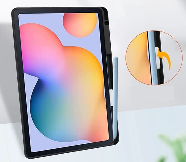 Samsung Galaxy Tab S6 Lite 10.4 läpinäkyvä kynäkotelo