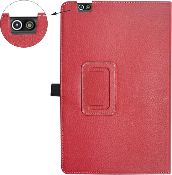 TOSCIDO P20 TABLETETUI RØD, SOLID, BESKYTTENDE LUKKET MED FLAP