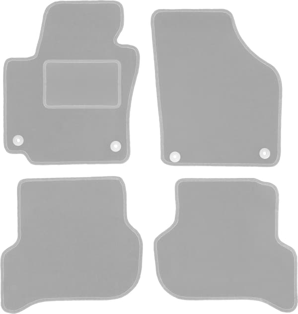 Harmaat auton matot Volkswagen Golf Plus minivan (2005-2014) varten