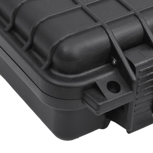 vidaXL Flightcase, svart, 30x22x10 cm, PP