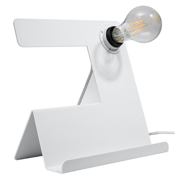 SKRIVEBORDSLAMPE TRIX 1 E27 HVID LUMILO 06.540.68