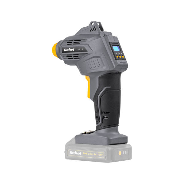 Batteridriven bilkompressor 20V 2A 7 bar LCD-display bakgrundsbelysning
