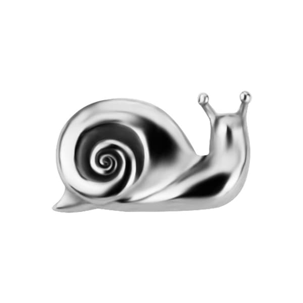 Indstiksmøtrik - snegle - sølv - PI-035