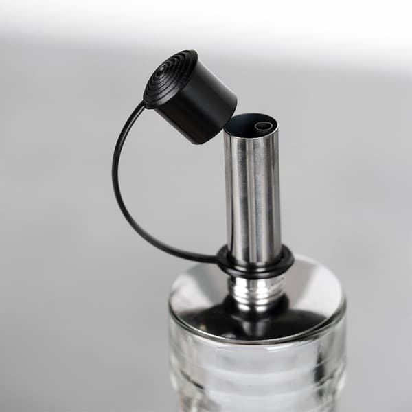 Glasflasker til olie og eddike, sorte, 300 ml, 2 stk.