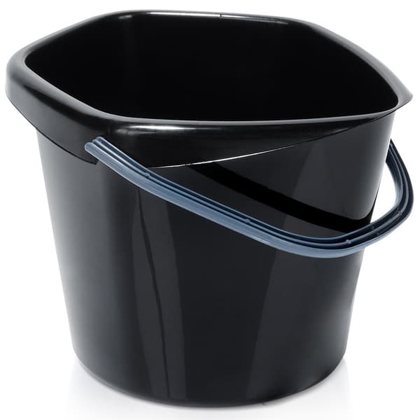 Musta muoviämpäri 5 l