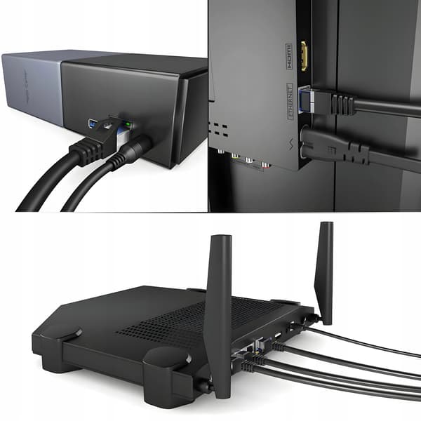 Patchkabel Montis S/FTP 6a RJ45 / RJ45 40 m sort