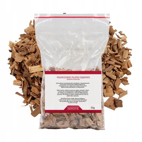 MEDIUMRISTEDE FRANSK EGEFLAK 50G FOR BEDRE SMAG OG AROMA TIL VIN