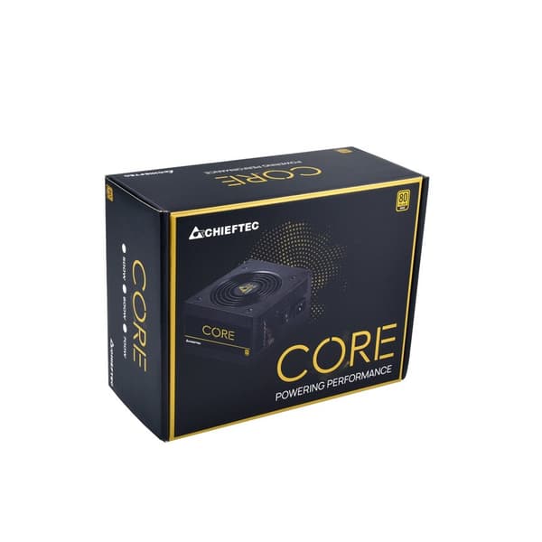 CHIEFTEC CORE 600W ATX 80 kultainen virtalähde