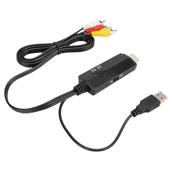 HDMI til RCA konverter med USB han-til-han video- og lydadapter