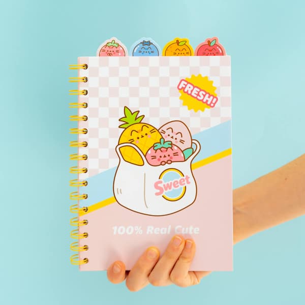 Pusheen - A5 notesbog / Notesbog fra Fruits-kollektionen