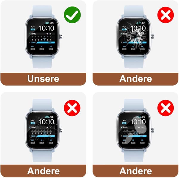4X SKYDDSFILM FÖR AMAZFIT GTS 2 MINI HÖGT SKYDD HÅLLBART