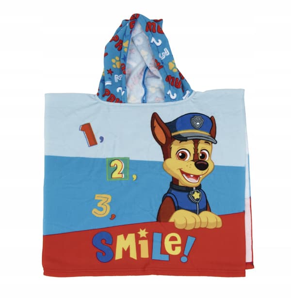 PAW PATROL PONCHO Badehåndklæde med hætte