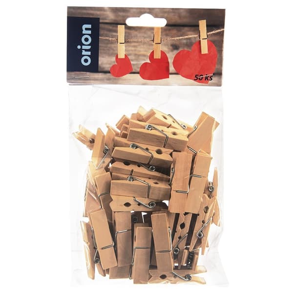 Puiset koristeklipsit 4,5 cm 50 kpl