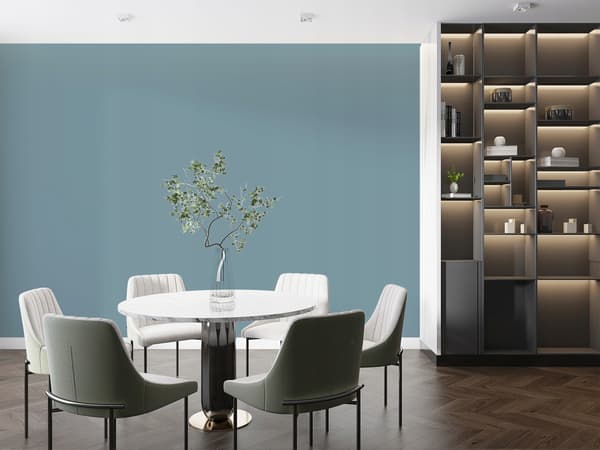 LATEXVÄGGFÄRG MÖRK PLATINAGRÅ MED BLÅ H0730 5L MATT