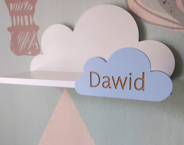 MOLI Cloud-hylde med navn - Premium