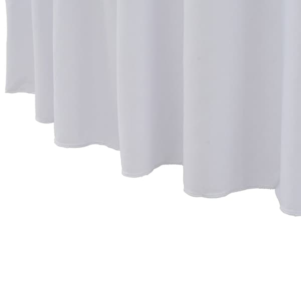 vidaXL Elastiska dukar med volanger, 2 st, 150 x 74 cm, vit