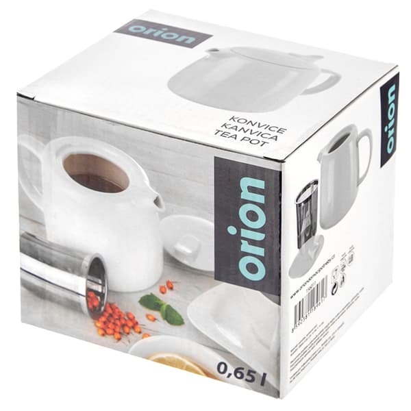 Porcelæns tekande med infuser 650 ml