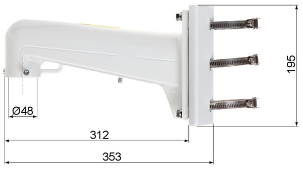Hikvision DS-1602ZJ-POLE STOLPMONTERING