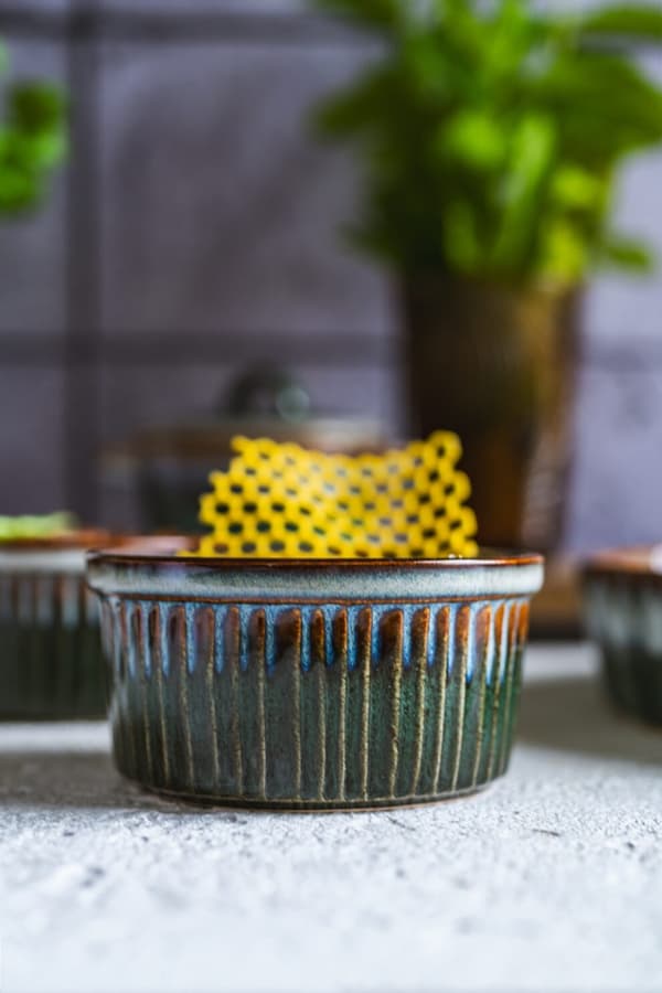 KERAMISKA CREAM BRÛLÉE FORMAR 10CM BAKNING OCH SERVERING OMBRES
