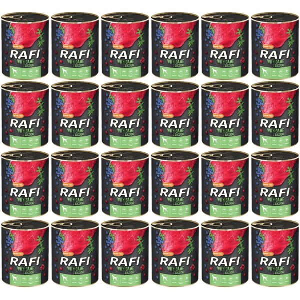 DOLINA NOTECI Rafi vådfoder til hunde med vildt 24x800g
