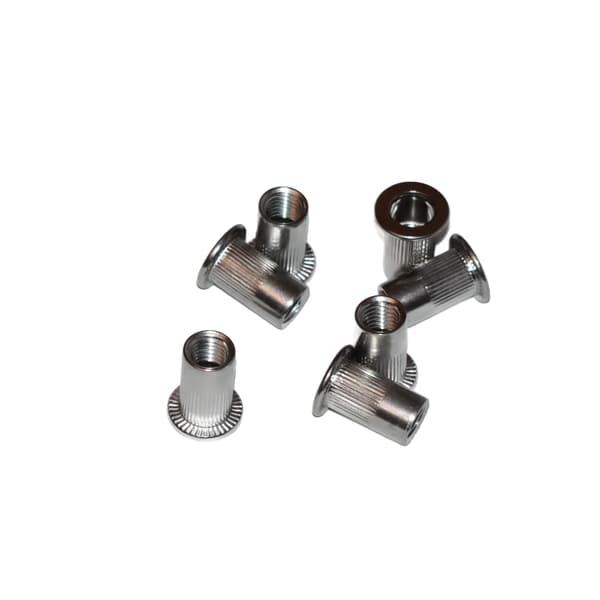 Rostfri cylindrisk nitmutter A2 M8x18.5 Klämområde 3-5.5 mm 20 st